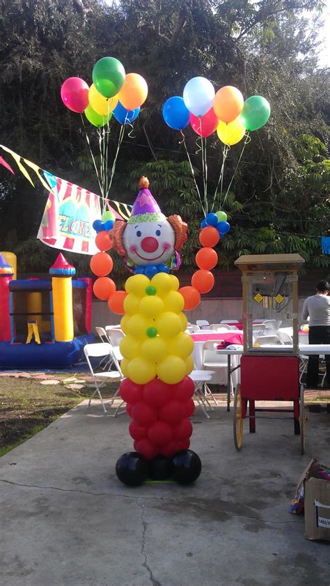 Carnival ballon decoration | Boy birthday parties, Balloon decorations, Ballon decorations