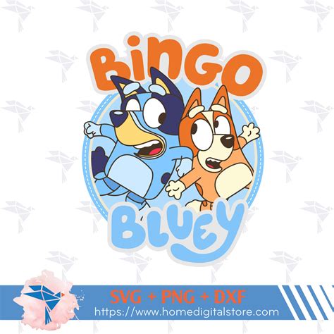 Bluey and Bingo SVG, PNG, DXF