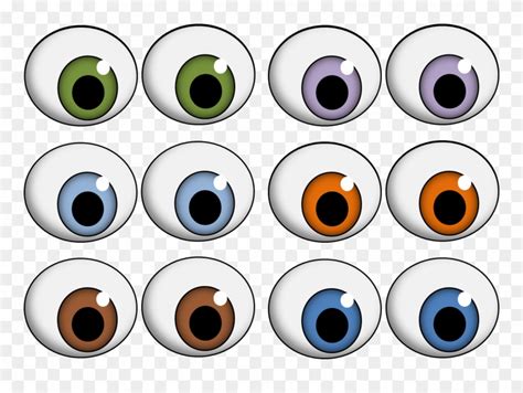 Download Bear Clipart Eye - Free Printable Eyes For Crafts - Png ...