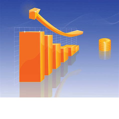 50+ Yellow And Orange 3d Bar Graph With Arrow Stock Photos, Pictures & Royalty-Free Images - iStock