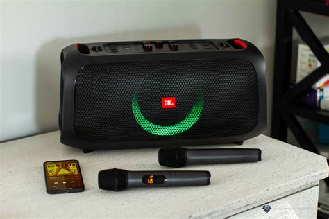 JBL PartyBox On-The-Go Portable Party Speaker With Built-in Lights And Wireless Mic ...