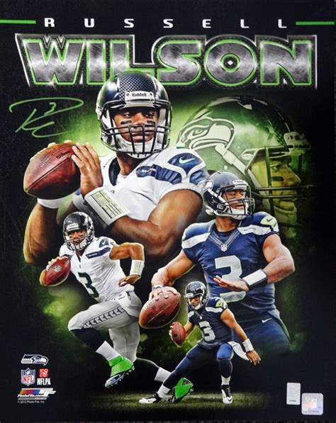 Russell Wilson Autographed 16x20 Photo Seattle Seahawks