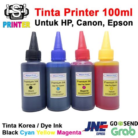 Jual Refill Tinta Printer 100ML Botol Infus / Isi Ulang Printer HP, Canon, Epson di Lapak ...