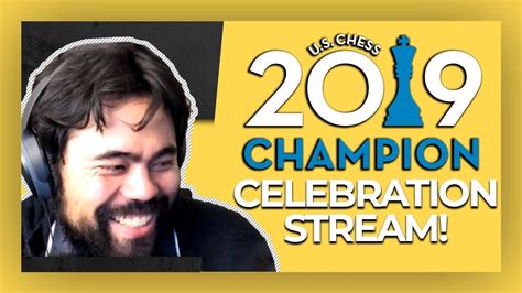 GM Hikaru Nakamura Short Celebration Stream of US Chess Championship Win - YouTube