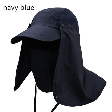 BomHCS Sun Caps Flap Hats Solar Protection Folding UPF 50+ Sun Cap Removable Neck&Face Flap ...