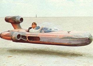 If I ever had a hovercraft in the future, I'd want it to be like Luke's. Old, dusty and beat up ...