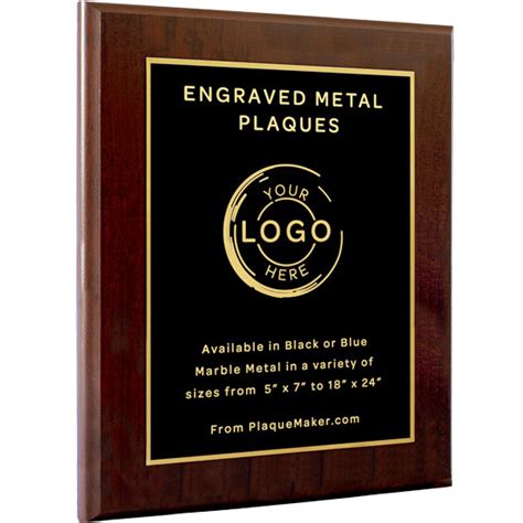 Engraved Aluminum Metal Plaque on Quality Board | PlaqueMaker.com