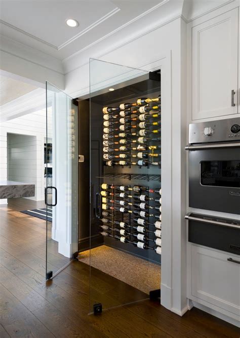 Frameless Wine Room Glass Doors - Contemporary - Wine Cellar - New York - by American Frameless ...