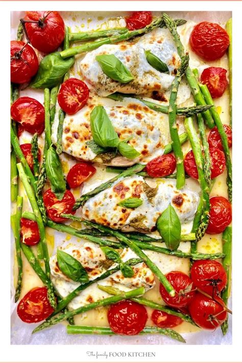 Mozzarella & Pesto Chicken Sheet Pan Dinner | Sheet pan dinners recipes ...