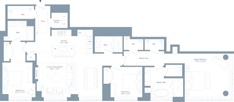 Three bedroom PH floorplan