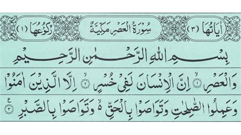 Surah Al Asr In English