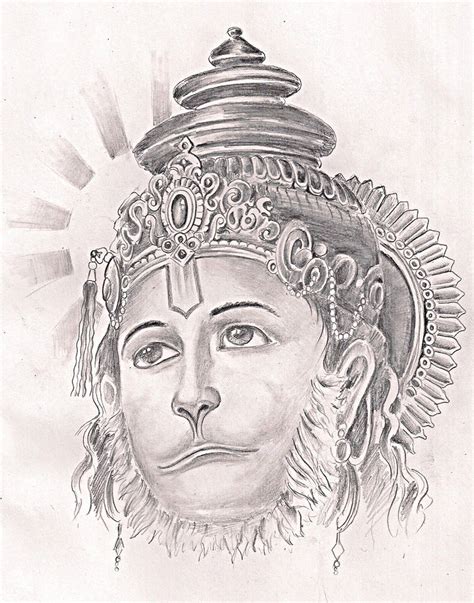 Lord Hanuman Sketch by JeremyWorst on DeviantArt