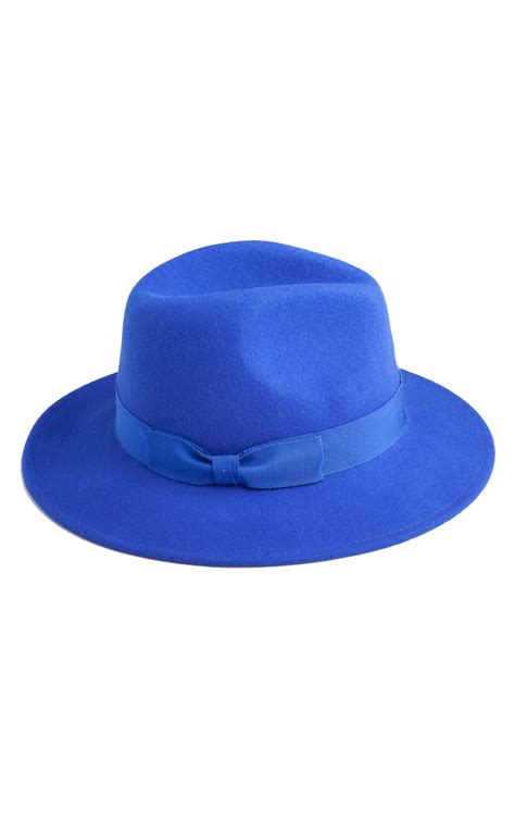 Bright Blue Fedora Hat | Laurie & Jules