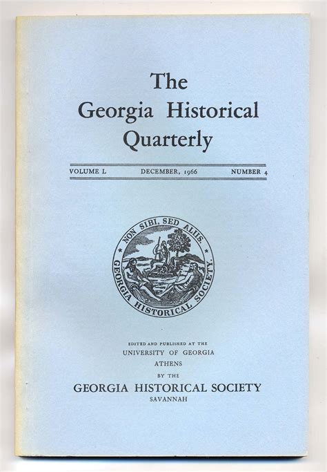 Georgia Historical Quarterly - New Georgia Encyclopedia