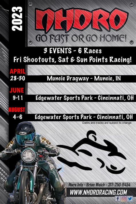 NHDRO 2023 Motorcycle Drag Racing Schedule | Dragbike.com