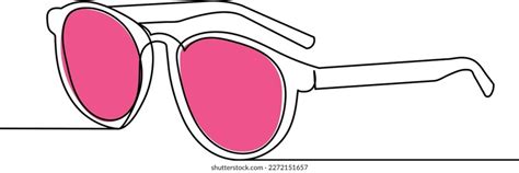 Glasses Line Drawing Sketch Outline Isolated Stock Vector (Royalty Free ...