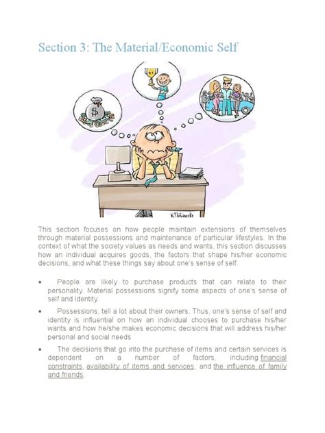 Section 3: The Material/Economic Self | PDF | Identity (Social Science) | Self