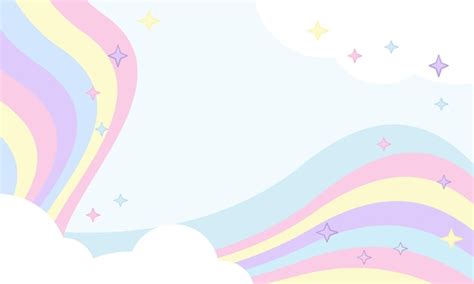 Premium Vector | Rainbow star pastel kids background 014