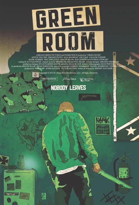 Green Room (2015) | Green room movie, Green rooms, Best movie posters