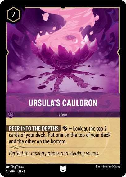 Ursula's Cauldron 67/204 – Disney Lorcana Card Details + Review – Lorcana Player