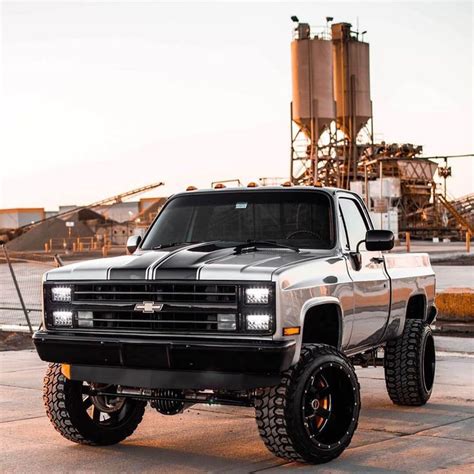 Lifted 1987 Chevy Silverado V10 - a Diamond in the Rough - offroadium.com | Jacked up trucks ...