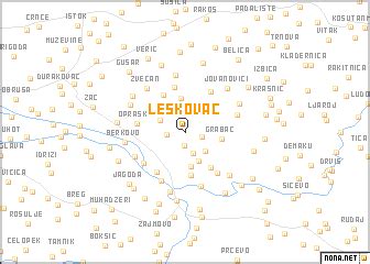 Leskovac (Serbia and Montenegro) map - nona.net