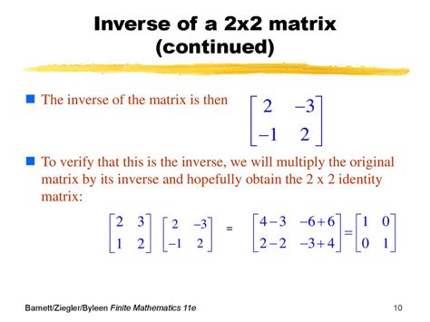 Inverse of a Square Matrix - online presentation