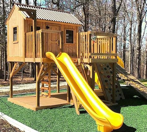 Pin by Playhouses For All Kids on Playhouse Builds | Diy playground, Build a playhouse ...