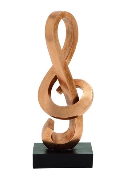 Music Staff Note Sculpture - Globe Imports