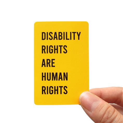 DISABILITY RIGHTS ARE HUMAN RIGHTS Sticker – WORD FOR WORD Factory