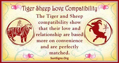 Tiger And Sheep Compatibility: Relishing Experience - SunSigns.Org