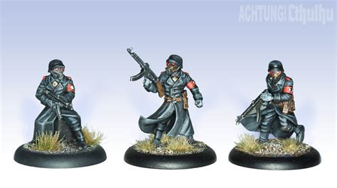 Achtung! Cthulhu Miniatures - Black Sun Troopers Achtung! Cthulhu Skirmish Wargames & Accessories