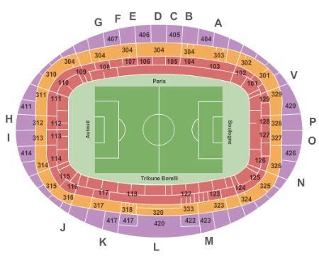 Parc Des Princes Tickets and Parc Des Princes Seating Chart - Buy Parc Des Princes Paris Tickets ...