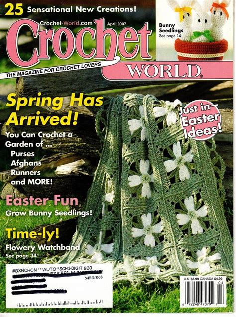 Crochet+World+Magazine+April+2007+Vol+30+No+2 | Crochet world, Crochet, Crochet magazine