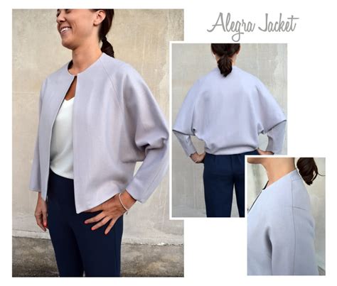 Alegra Jacket Sewing Pattern / Coat Sewing Pattern – Casual Patterns ...