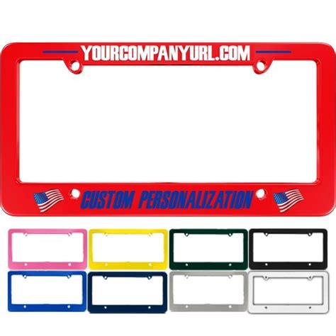 Silkscreen Plastic License Plate Frame(Red) | License plate frames, Custom license plate frames ...