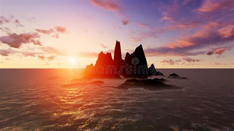 Desert Island stock photo. Image of heat, skyline, sunlight - 36338984