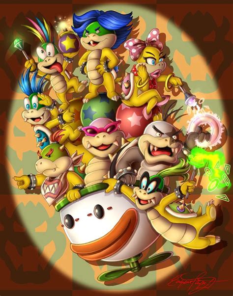 The Koopalings, Gene Fayne | Super mario art, Mario art, Koopalings art