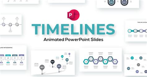 Timelines Animated PowerPoint Presentation. Set 01 Incl. timeline ...