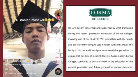 Lorma Colleges may pahayag sa isyu ni John Marcelino Rosaldo | PEP.ph