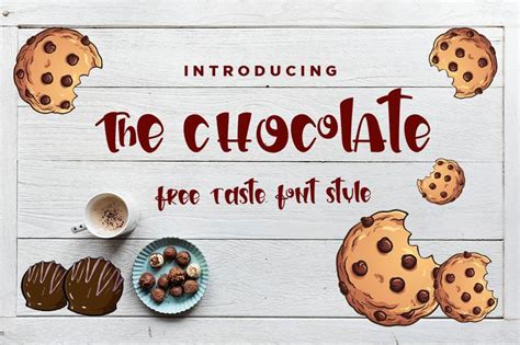 The Chocolate (Font) by Haksen · Creative Fabrica | Chocolate font, Commercial fonts, New fonts