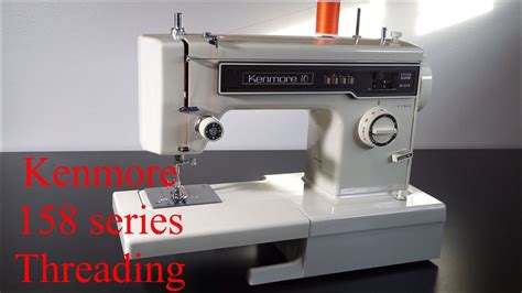 Kenmore 158 series sewing machine upper threading and tensioner. - YouTube