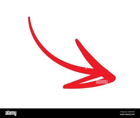 Sticker hand drawing symbol arrow Stock Vector Images - Alamy