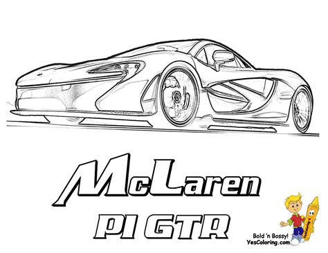 kleurplaat mclaren P1 - Google Search | Cars coloring pages, Coloring pages, Car colors