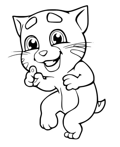 Ginger from Talking Tom coloring page - Download, Print or Color Online for Free