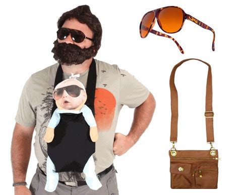 The Hangover Costume Beard, Alan's Sunglasses, Satchel