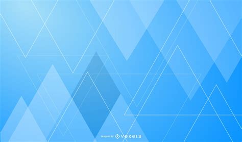 Abstract Fluorescent Triangles Blue Background Vector Download