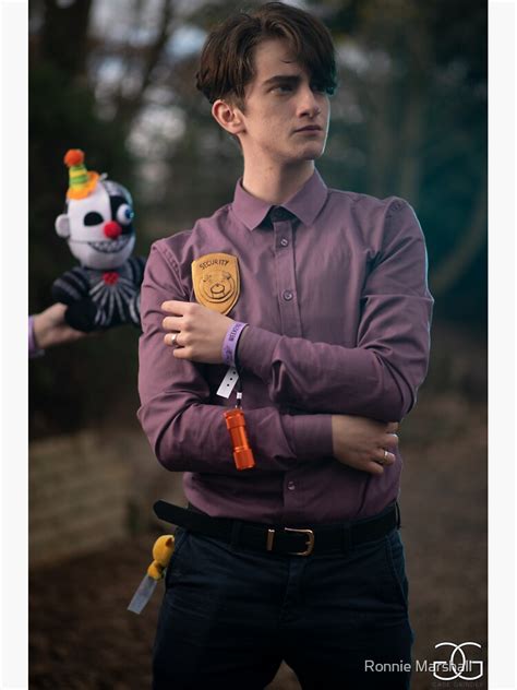 "Michael Afton (Cosplay Print #6) " Sticker for Sale by ronnie-marshall | Redbubble