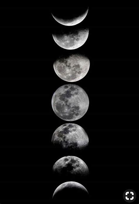 Download Vertical Moon Phases In Black Wallpaper | Wallpapers.com