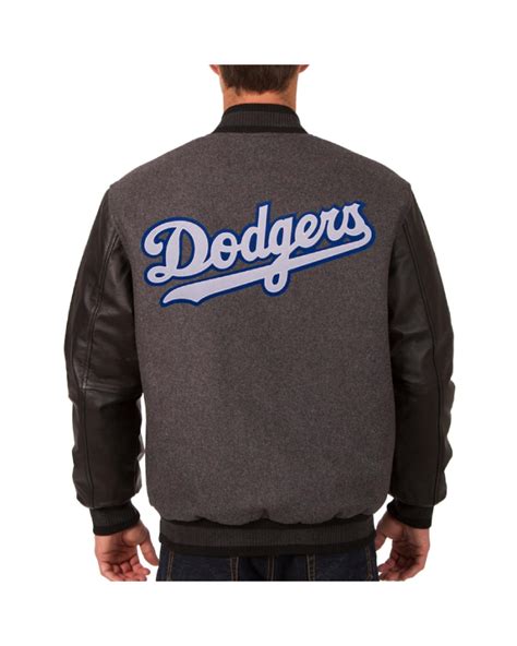 Dodgers JH Design Charcoal/Black Jacket